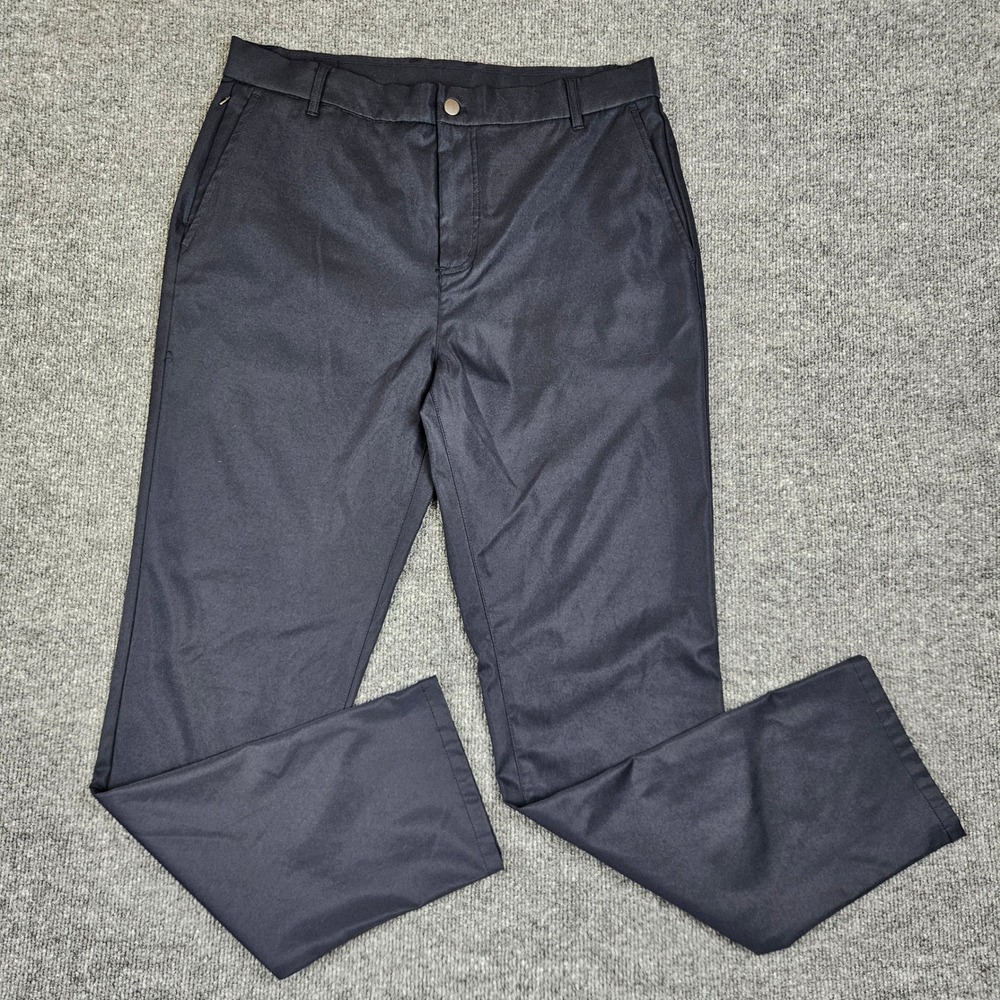Wowie Daily Chino Pants Mens 34x32 Slim Fit‎ Travel Stretch Blue Depths Golf